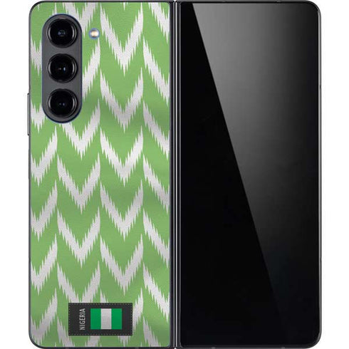 Nigeria Soccer Flag Galaxy Z Fold5 5G Skin